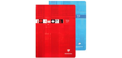 Cahier travaux pratiques, 240 x 320 mm, séyès