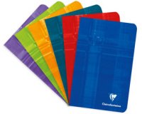 Carnet piqué 11x17 cm 96 pages grands carreaux - Assortis