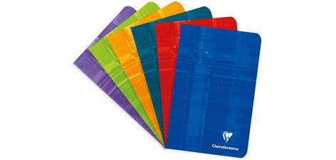 Carnet piqué 11x17 cm 96 pages ligné - Assortis