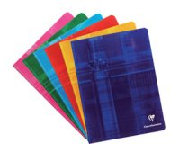 Cahier piqué 17x22 cm 120 pages grands carreaux - Assortis