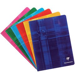 Clairefontaine stapled notebook 170x220 seyes - assortment