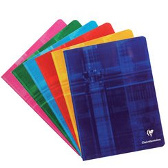 Clairefontaine stapled notebook 170x220 lined and margin - assortment