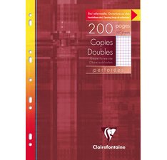 Clairefontaine multi punched double sheets white a4 5x5 and margin ruling
