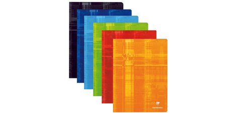 Cahier piqué 24x32 cm 96 pages ligné + marge - Assortis