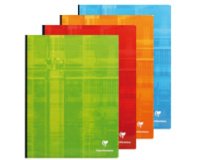 Cahier brochure dos toilé 24x32 cm 288 pages grands carreaux - Assortis