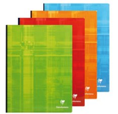 Notizbuch mit leinenrücken, 24x32 cm, 144 blatt 90g, französische lineatur seyès - sortiert