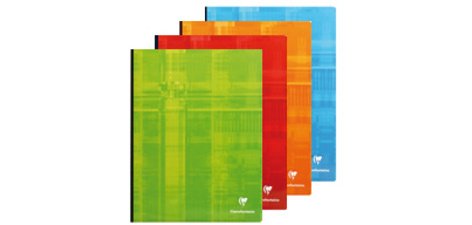 Cahier brochure dos toilé 24x32 cm 288 pages grands carreaux - Assortis