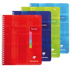 Cahier de textes spirale, 170 x 220 mm, séyès
