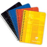 Spiral notebook, 75 x 120 mm, squared 5x5
