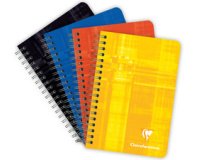 Carnet reliure intégrale 7,5x12cm 100 pages petits carreaux - Assortis