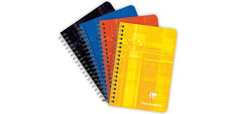 Spiral notebook, 75 x 120 mm, squared 5x5
