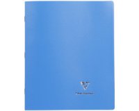 Cahier piqué Koverbook 24x32 cm 96 pages grands carreaux couverture polypropylène opaque 100% recyclé - Assortis