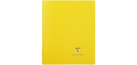 Cahier piqué Koverbook 24x32 cm 96 pages grands carreaux couverture polypropylène opaque 100% recyclé