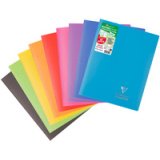Cahier piqué Koverbook 24x32 cm 96 pages grands carreaux couverture polypropylène opaque 100% recyclé