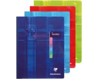 Cahier de textes brochure 17x22cm 144 pages grands carreaux Couleur aléatoire - Assortis