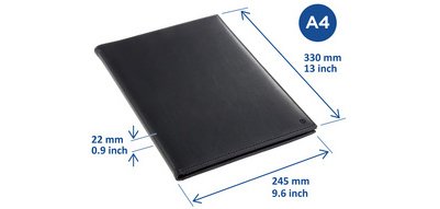 Protège-documents 'Ambassadeur', 20 pochettes, noir