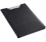 Porte-bloc, A4, similicuir, noir