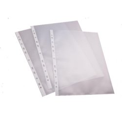 Gerperforeerde hoesjes, A4, PP, gekorreld, 0,05 mm