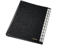 esselte Trieur carton, A4, A-Z, papier carton, noir