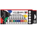 Set de peinture acrylique 'Artist Acryl', 12 x 12 ml