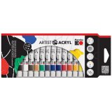 Set de peinture acrylique 'Artist Acryl', 12 x 12 ml