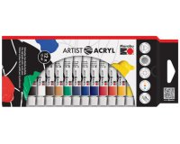 Set de peinture acrylique 'Artist Acryl', 12 x 12 ml