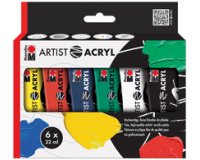 Set van acrylverf 'Artist Acryl', 6 x 22 ml