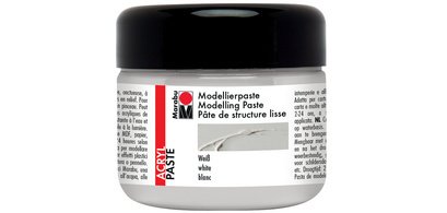 Pate de structure acrylique lisse, 225 ml, blanc,
