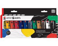 Set van acrylverf 'Artist Acryl', 12 x 22 ml