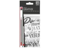 Crayon de papier 'GRAPHIX', étui de 12 en carton,