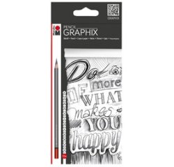 Crayon de papier 'GRAPHIX', étui de 12 en carton,