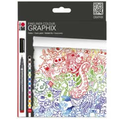 Feutre fin COLOUR GRAPHIX, 'DOODLE SUPREME', par 12