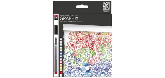 Feutre fin COLOUR GRAPHIX, 'DOODLE SUPREME', par 12