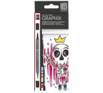 Feutres aquarellables 'GRAPHIX', KING OF BUBBLEGUM,