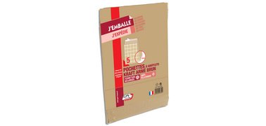 Envelop met balg, 26, 275 x 365 mm, versterkt kraftpapier