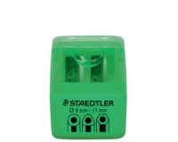 Taille-crayon à 2 trous 51260F, vert néon