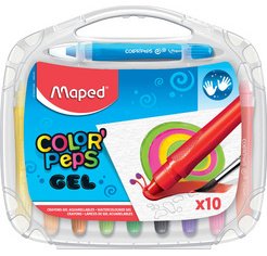Craie gel COLOR'PEPS GEL, étui plastique de 10