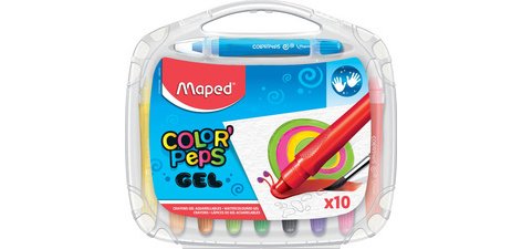 Craie gel COLOR'PEPS GEL, étui plastique de 10