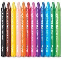 Crayon de cire COLOR'PEPS WAX, étui en carton de 12