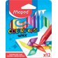 Crayon de cire COLOR'PEPS WAX, étui en carton de 18