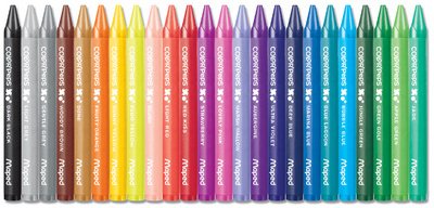 Crayon de cire COLOR'PEPS WAX, étui en carton de 24