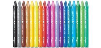 Crayon de cire COLOR'PEPS WAX, étui en carton de 24