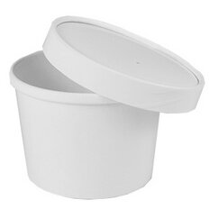 Bol à soupe "To Go", rond, en carton blanc