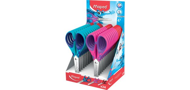 Ciseaux Pulse Soft, longueur: 130 mm, présentoir de 24