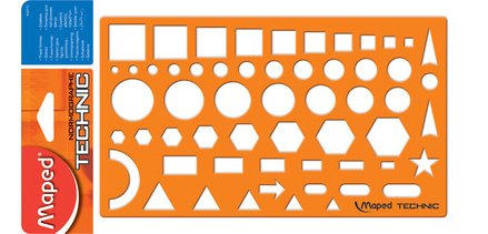 Normographe TECHNIC, orange