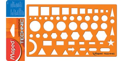 Normographe TECHNIC, orange