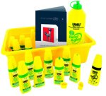 Colle uhu twist&glue extra forte transparente multi-matériaux coffret scolaire 12 flacons pleins+1 recharge