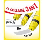 Colle uhu twist&glue extra forte transparente multi-matériaux coffret scolaire 12 flacons pleins+1 recharge