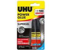 Colle instantanée POWER GLUE ultra rapide SUPERGEL, 3 g