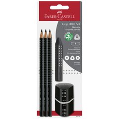 FABER-CASTELL Kit Crayon graphite GRIP 2001,  blister